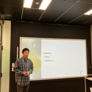 入社式の様子１